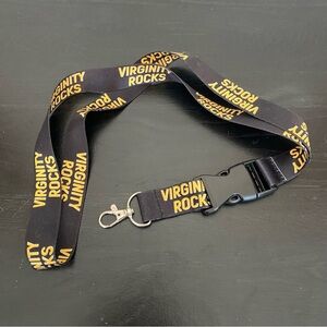 Virginity Rocks Danny Duncan Black & Yellow Lanyard Detachable